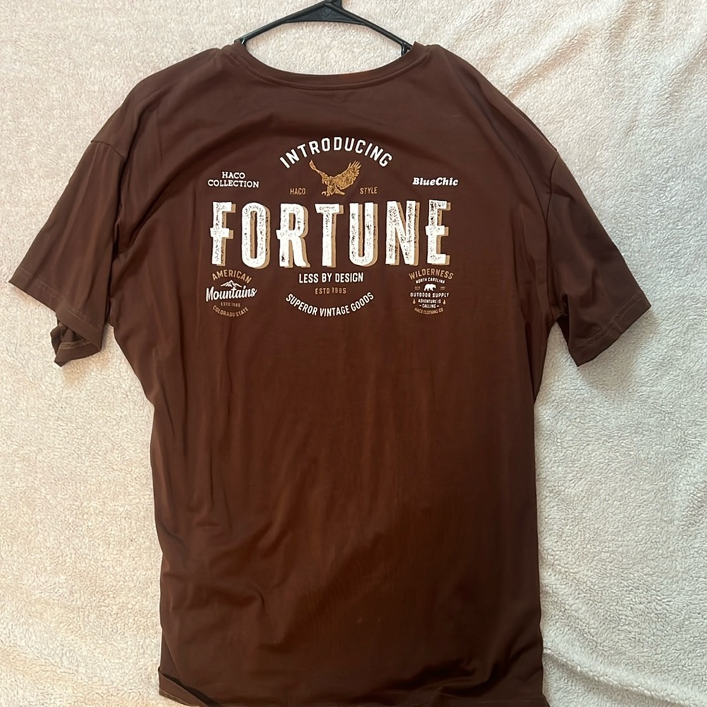 Fortune brown t-shirt. Used but good condition.